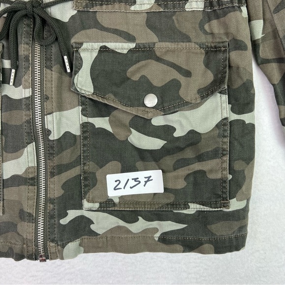 Express Camo Print Military Utility Zip Up drawstring Waist Jacket - Size S/P - Picture 10 of 10